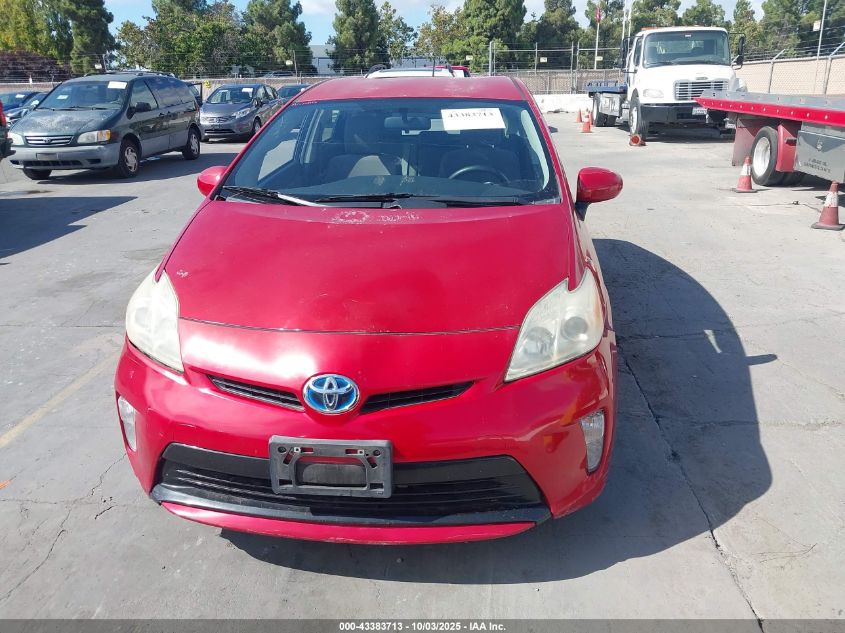 2012 Toyota Prius Three VIN: JTDKN3DU9C5501579 Lot: 43383713