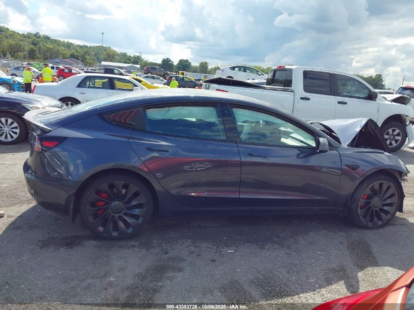 2022 Tesla Model 3 Performance Dual Motor All-Wheel Drive VIN: 5YJ3E1EC2NF306973 Lot: 43383726