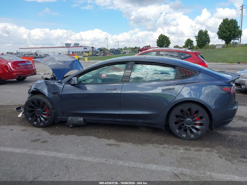 2022 Tesla Model 3 Performance Dual Motor All-Wheel Drive VIN: 5YJ3E1EC2NF306973 Lot: 43383726
