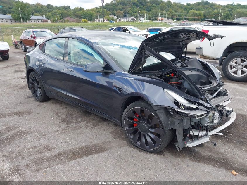 2022 Tesla Model 3 Performance Dual Motor All-Wheel Drive VIN: 5YJ3E1EC2NF306973 Lot: 43383726