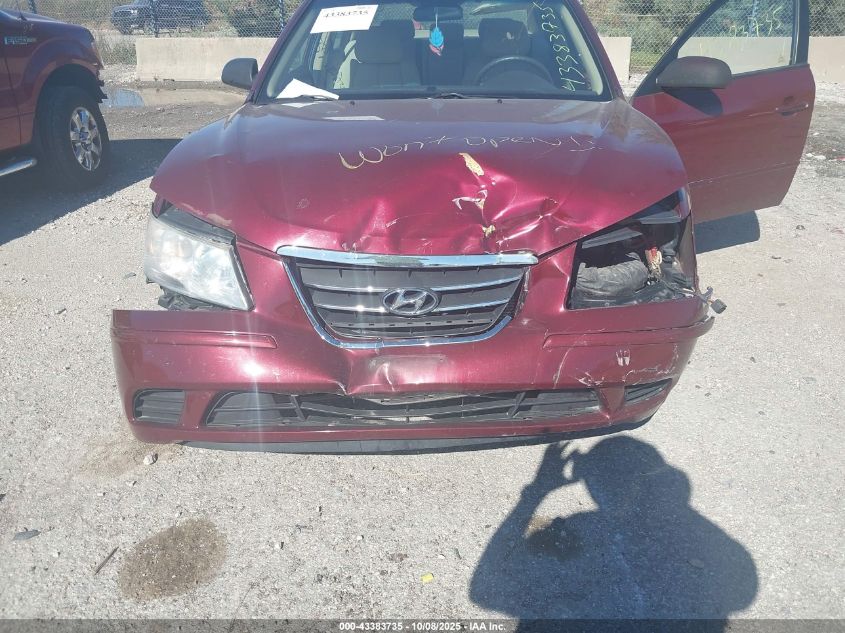 2009 Hyundai Sonata Gls VIN: 5NPET46C19H484251 Lot: 43383735