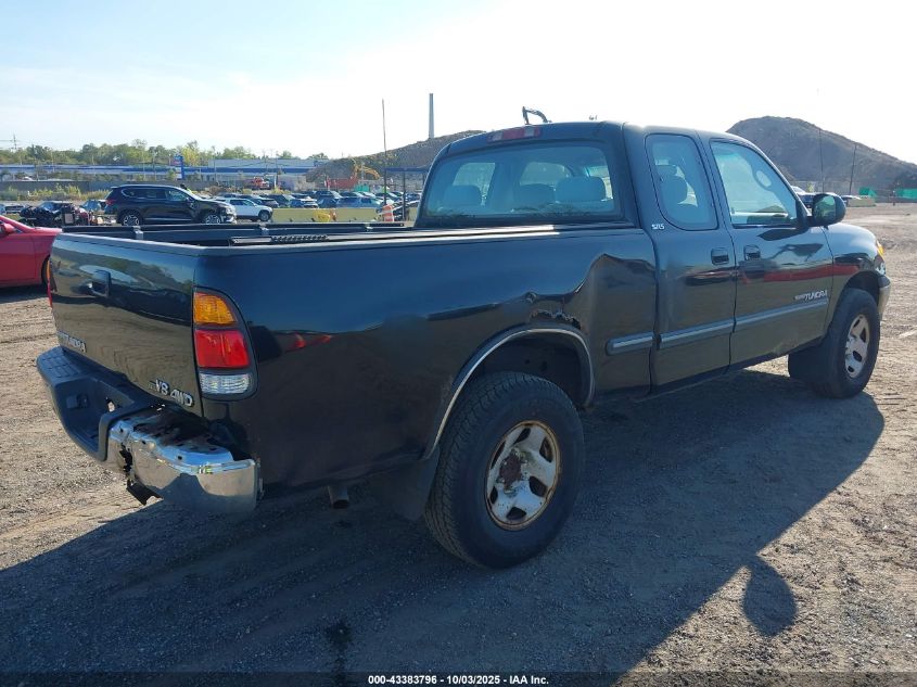 2001 Toyota Tundra Sr5 V8 VIN: 5TBBT44181S127872 Lot: 43383796