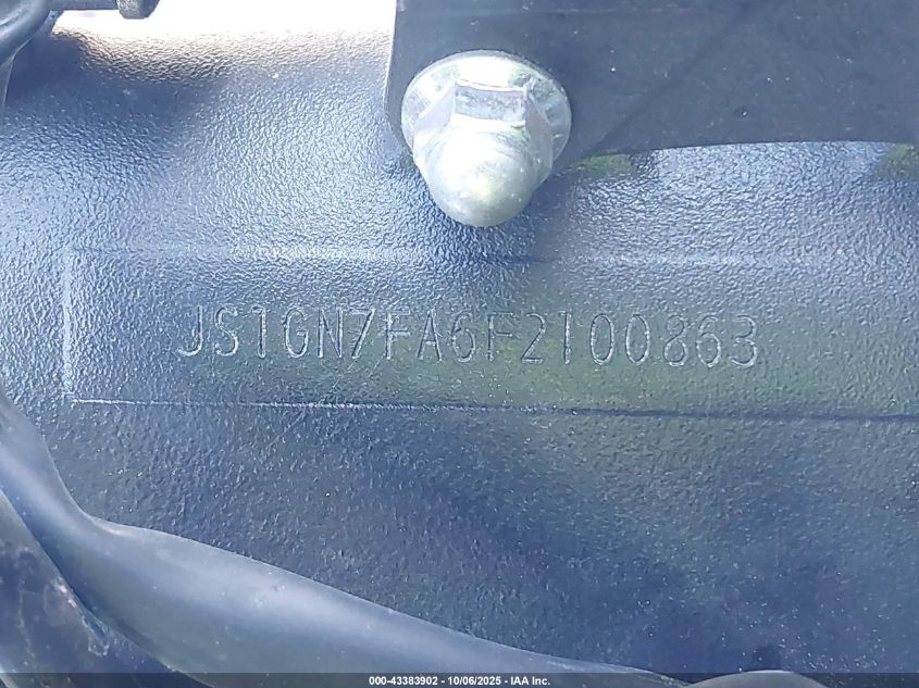 2015 Suzuki Gsx-R600 VIN: JS1GN7FA6F2100863 Lot: 43383902