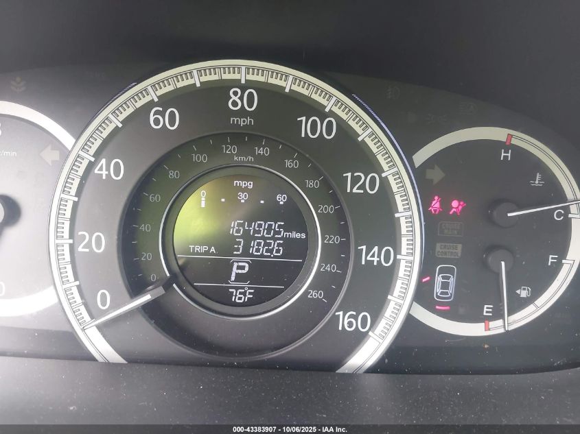 2013 Honda Accord Ex VIN: 1HGCR2F70DA147004 Lot: 43383907