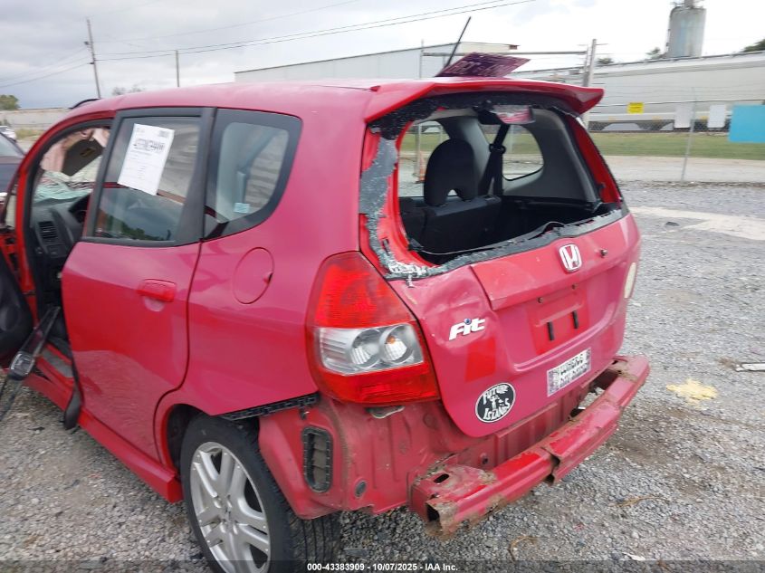 2008 Honda Fit Sport VIN: JHMGD38648S051464 Lot: 43383909