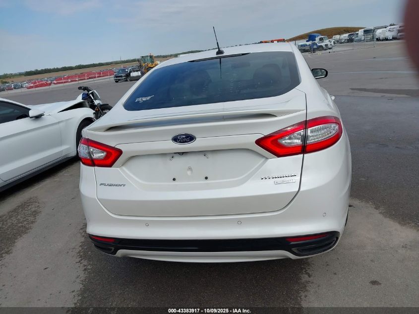 2014 Ford Fusion Titanium VIN: 3FA6P0K93ER283573 Lot: 43383917