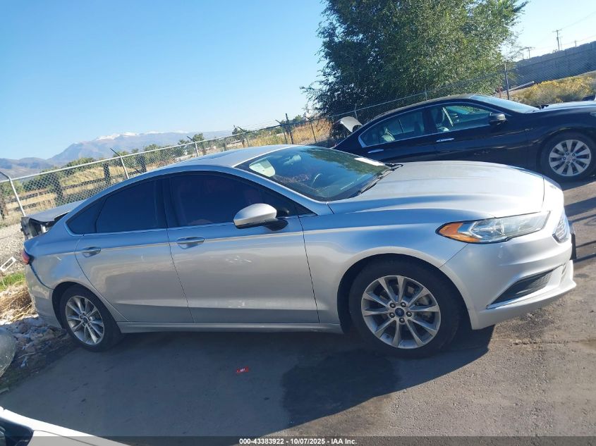 2017 Ford Fusion Se VIN: 3FA6P0H7XHR143370 Lot: 43383922