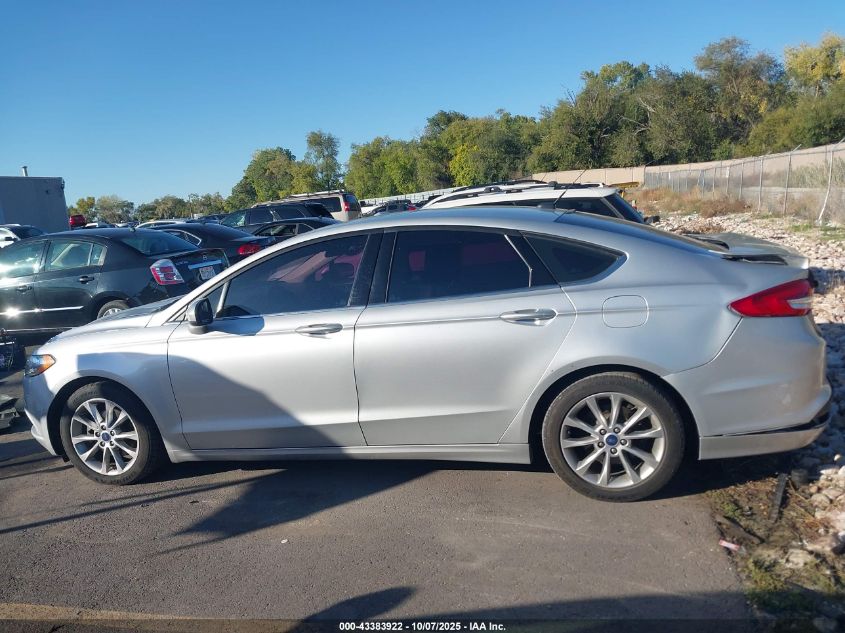 2017 Ford Fusion Se VIN: 3FA6P0H7XHR143370 Lot: 43383922