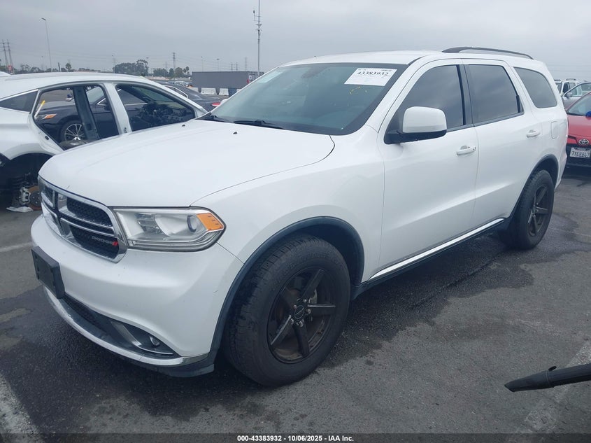 Vin: 1c4rdhag4fc147287, lot: 43878681, dodge durango sxt 20152
