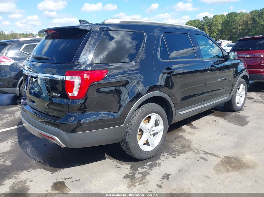 2017 Ford Explorer 3.5 Xlt Black Lot 111043383934 Vin 1FM5K8D88HGD96482