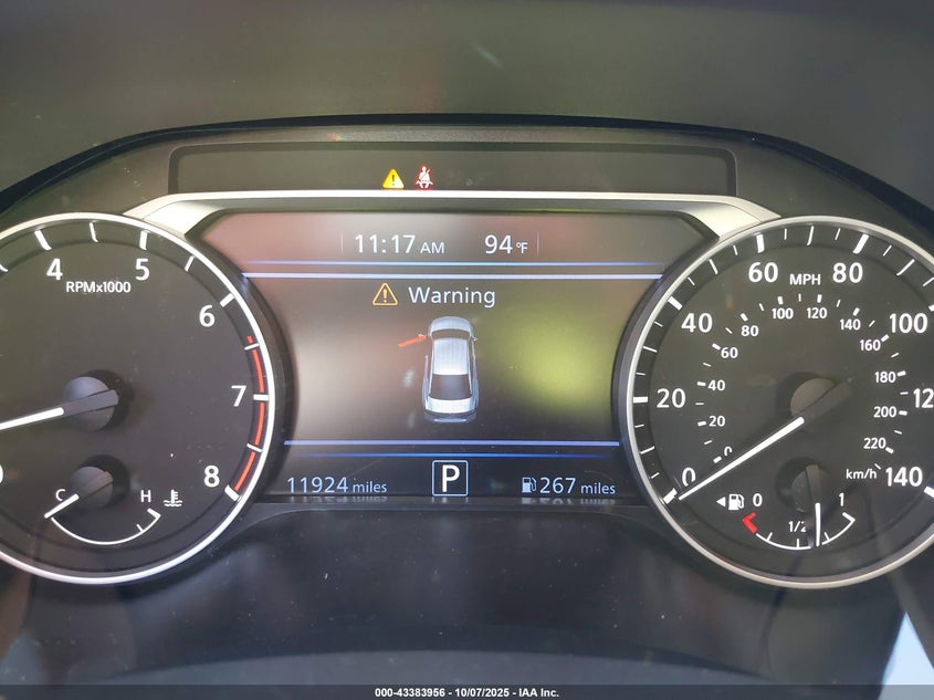 2025 Nissan Altima Sv Fwd VIN: 1N4BL4DV2SN370388 Lot: 43383956