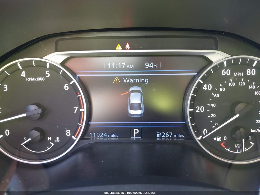 2025 Nissan Altima Sv Fwd VIN: 1N4BL4DV2SN370388 Lot: 43383956