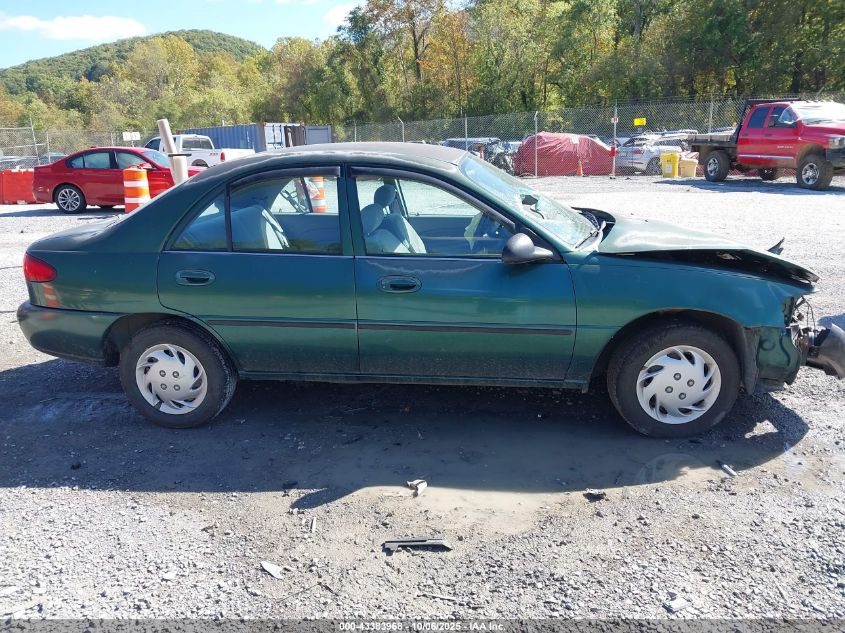 1999 Ford Escort Lx VIN: 1FAFP10P9XW186384 Lot: 43383968
