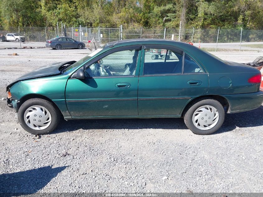1999 Ford Escort Lx VIN: 1FAFP10P9XW186384 Lot: 43383968