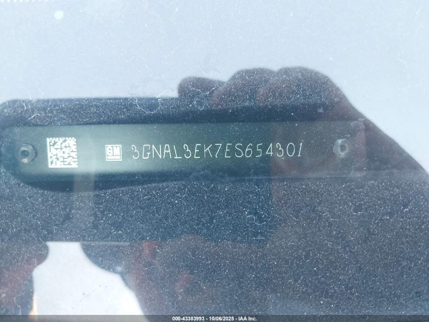 2014 Chevrolet Captiva Sport Lt VIN: 3GNAL3EK7ES654301 Lot: 43383993