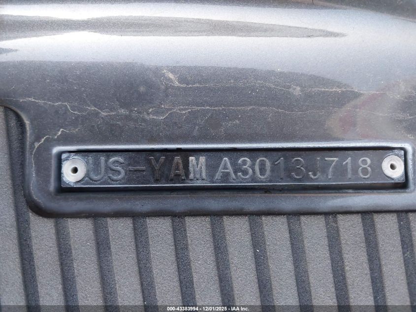 2018 Yamaha Ex Deluxe VIN: YAMA3013J718 Lot: 43383994