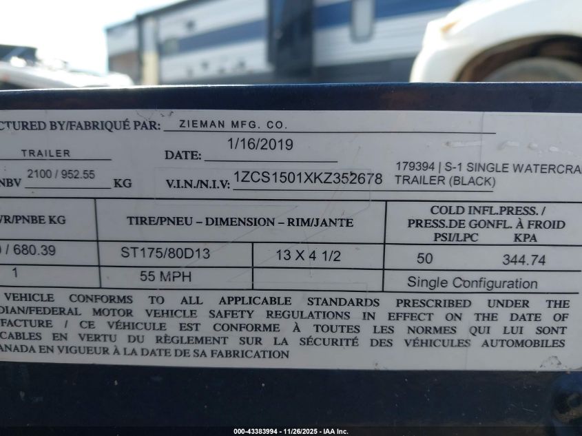 2018 Yamaha Ex Deluxe VIN: YAMA3013J718 Lot: 43383994