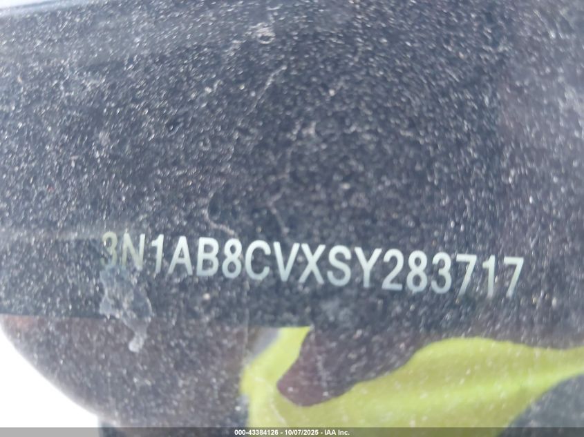 2025 Nissan Sentra Sv VIN: 3N1AB8CVXSY283717 Lot: 43384126