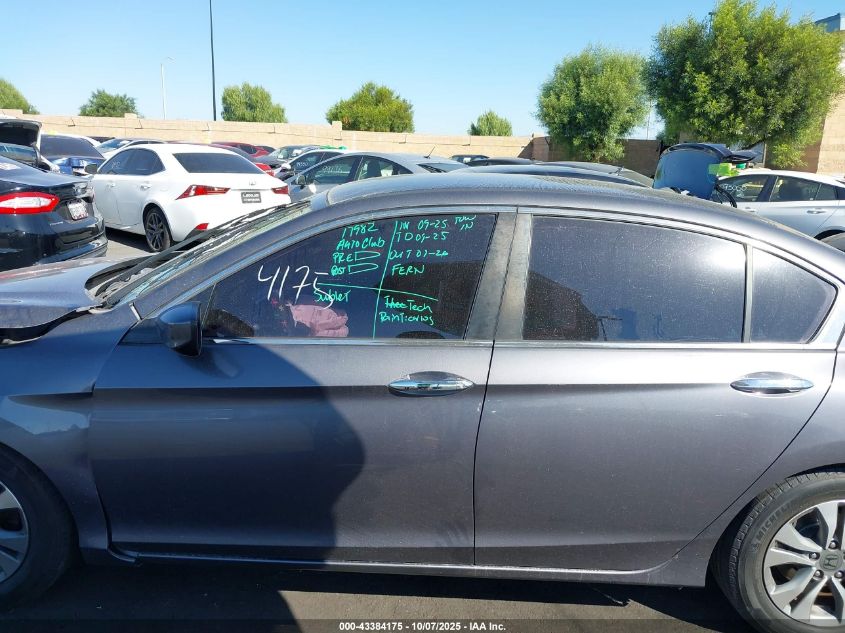 2015 Honda Accord Lx VIN: 1HGCR2F33FA157820 Lot: 43384175