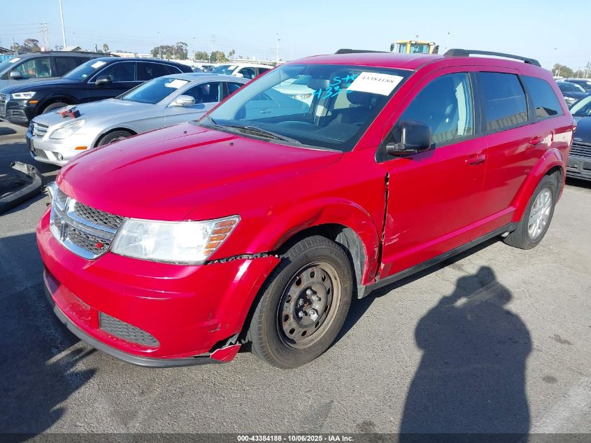 2013 Dodge Journey Se VIN: 3C4PDCAB9DT711919 Lot: 43384188