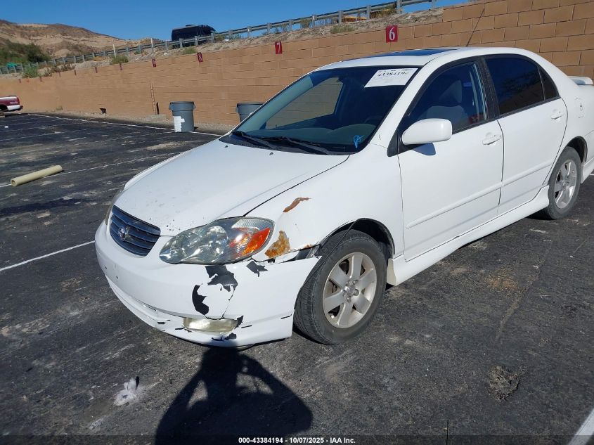 2003 Toyota Corolla S VIN: 1NXBR32E13Z146618 Lot: 43384194
