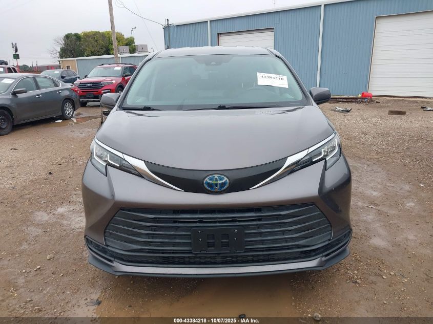 2021 Toyota Sienna Le VIN: 5TDKRKEC4MS016203 Lot: 43384218