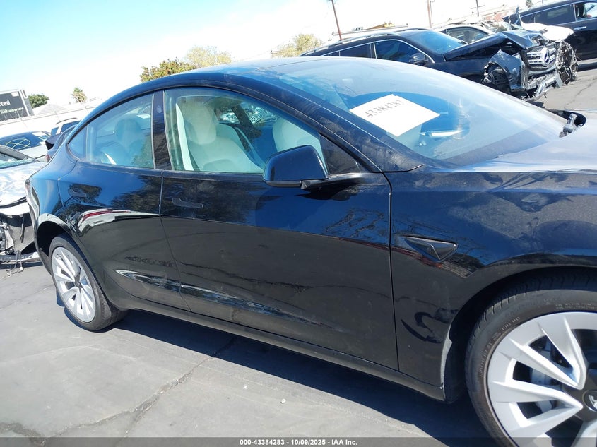 2022 Tesla Model 3 Long Range Dual Motor All-Wheel Drive VIN: 5YJ3E1EB4NF137966 Lot: 43384283