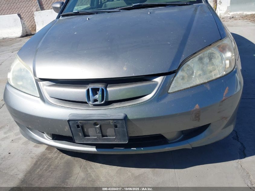 2004 Honda Civic Hybrid VIN: JHMES96644F011561 Lot: 43384317