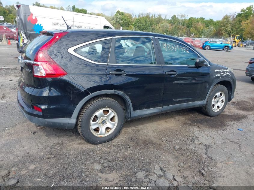 2015 Honda Cr-V Lx VIN: 2HKRM4H31FH601026 Lot: 43384336