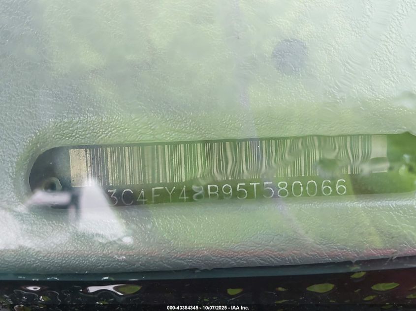 2005 Chrysler Pt Cruiser VIN: 3C4FY48B95T580066 Lot: 43384345