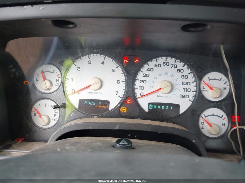 2003 Dodge Ram 1500 Slt/Laramie/St VIN: 1D7HA18D93J677470 Lot: 43384383