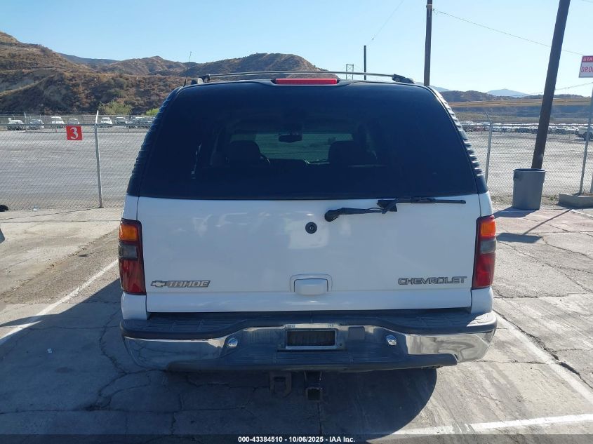 2001 Chevrolet Tahoe Lt VIN: 1GNEK13T01R227432 Lot: 43384510