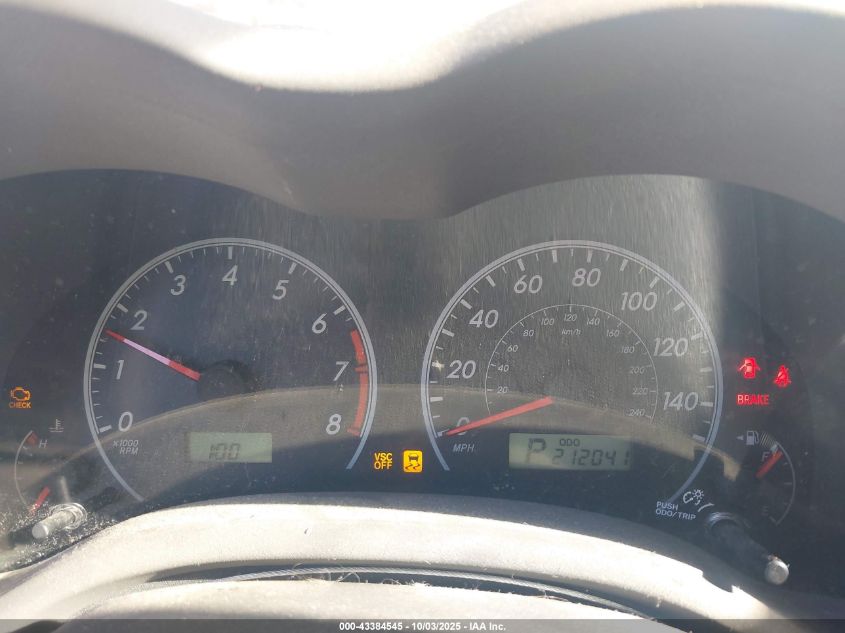 2009 Toyota Corolla Le VIN: 1NXBU40E49Z055360 Lot: 43384545