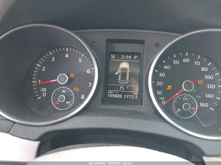 2012 Volkswagen Golf 2.5L 4-Door VIN: WVWDB7AJ8CW242449 Lot: 43384554