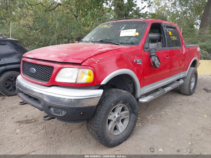 2001 Ford F-150 King Ranch Edition/Lariat/Xlt VIN: 1FTRW08L21KA19062 Lot: 43384612