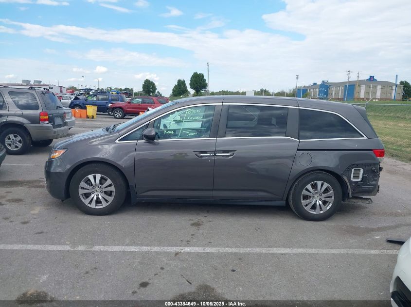 2014 Honda Odyssey Ex-L VIN: 5FNRL5H69EB020373 Lot: 43384649