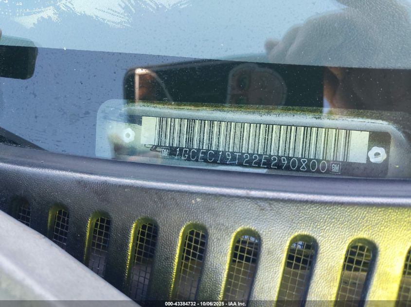 2002 Chevrolet Silverado 1500 Ls VIN: 1GCEC19T22E290800 Lot: 43384732
