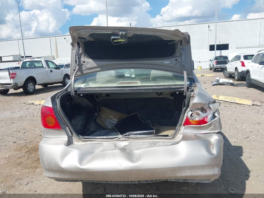 2003 Toyota Corolla Le VIN: 1NXBR32E23Z136132 Lot: 43384733