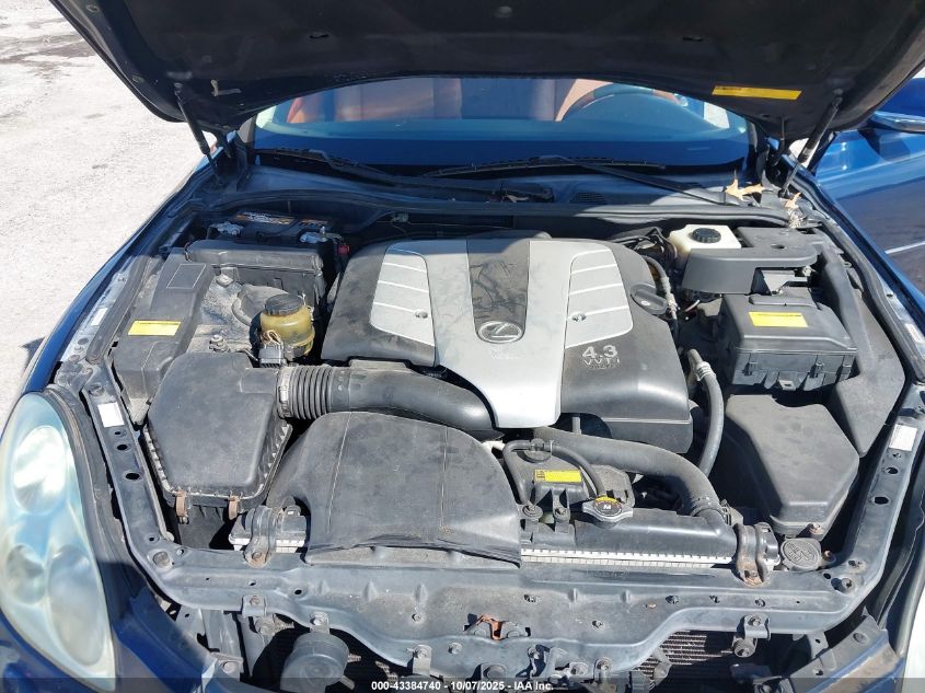 2002 Lexus Sc 430 VIN: JTHFN48YX20022943 Lot: 43384740