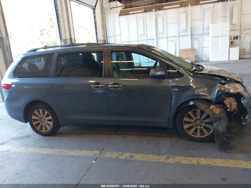 2017 Toyota Sienna Xle 7 Passenger VIN: 5TDDZ3DC6HS157411 Lot: 43384751
