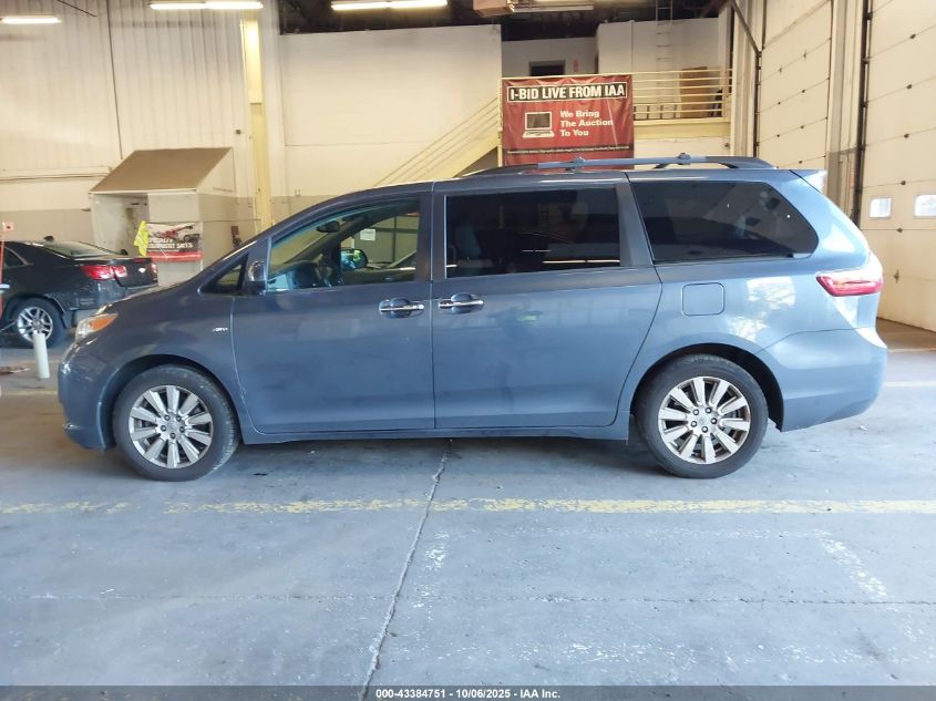 2017 Toyota Sienna Xle 7 Passenger VIN: 5TDDZ3DC6HS157411 Lot: 43384751