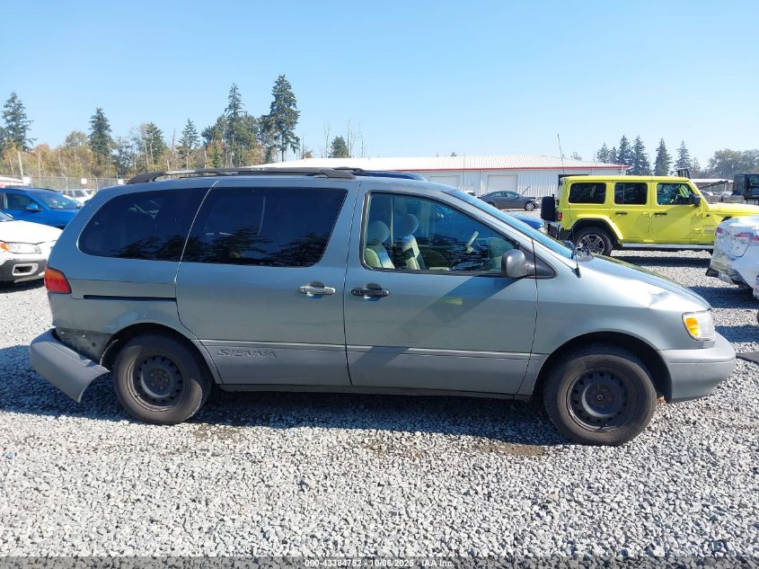 1999 Toyota Sienna Le VIN: 4T3ZF13C4XU135232 Lot: 43384752