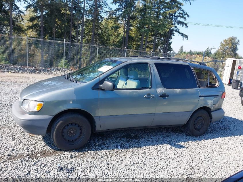 1999 Toyota Sienna Le VIN: 4T3ZF13C4XU135232 Lot: 43384752