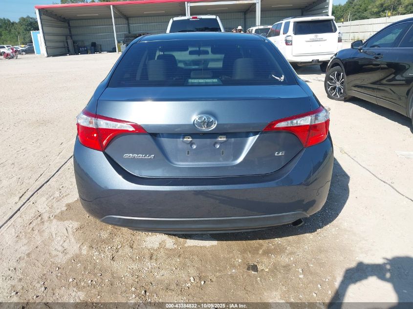 2016 Toyota Corolla Le VIN: 5YFBURHE1GP476890 Lot: 43384832