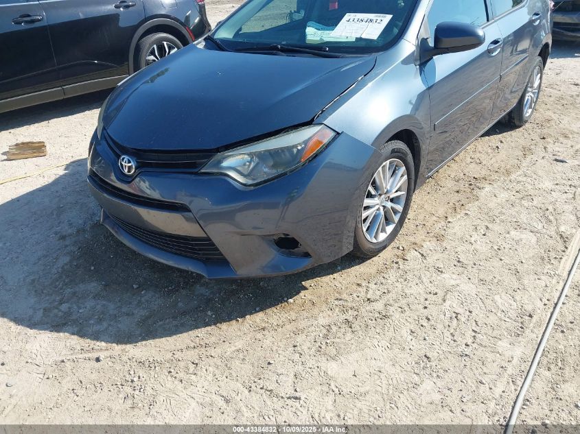 2016 Toyota Corolla Le VIN: 5YFBURHE1GP476890 Lot: 43384832