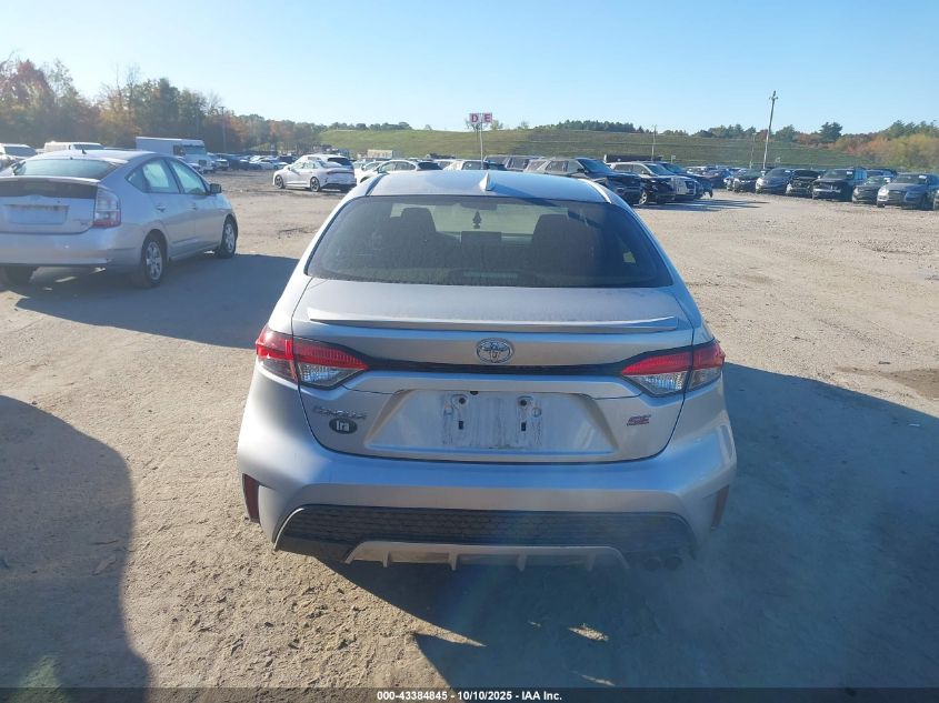 2020 Toyota Corolla Se VIN: JTDP4RCEXLJ010502 Lot: 43384845