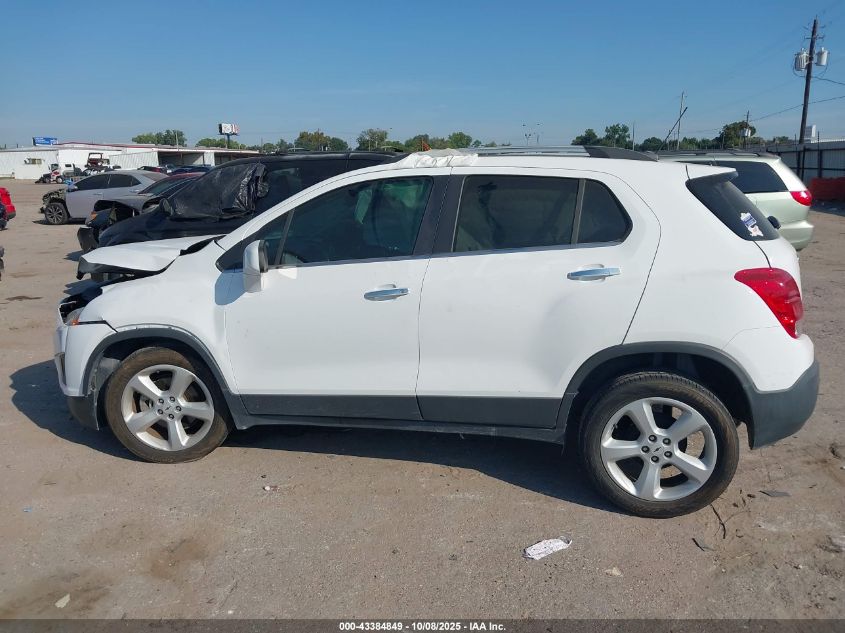 2016 Chevrolet Trax Ltz VIN: 3GNCJMSB6GL267616 Lot: 43384849