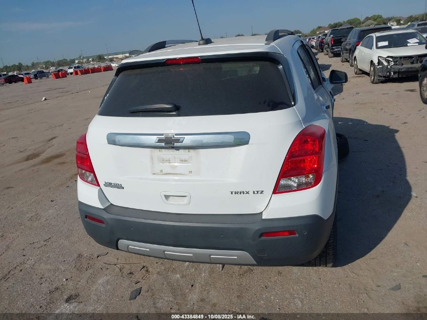 2016 Chevrolet Trax Ltz VIN: 3GNCJMSB6GL267616 Lot: 43384849