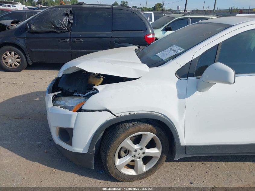 2016 Chevrolet Trax Ltz VIN: 3GNCJMSB6GL267616 Lot: 43384849