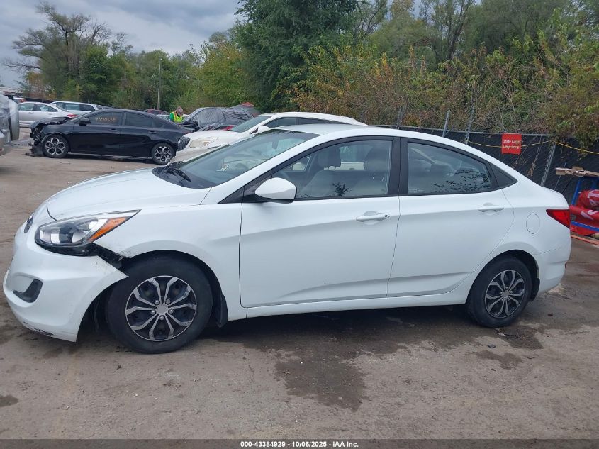 2016 Hyundai Accent Se VIN: KMHCT4AE7GU053363 Lot: 43384929